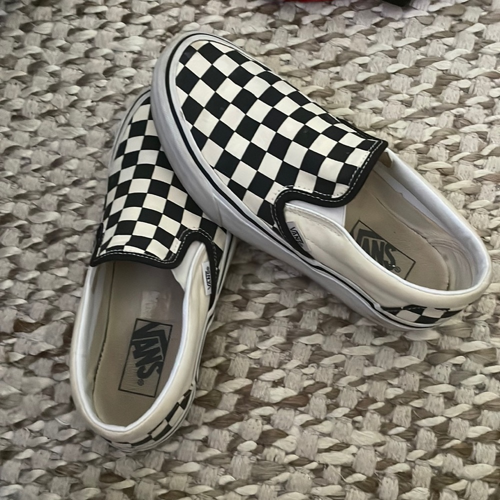 Checkered Platform Vans